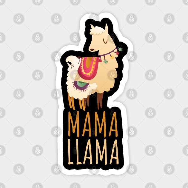 Mama llama Sticker by afmr.2007@gmail.com